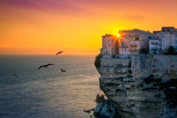 Bonifacio et les falaises de calcaire