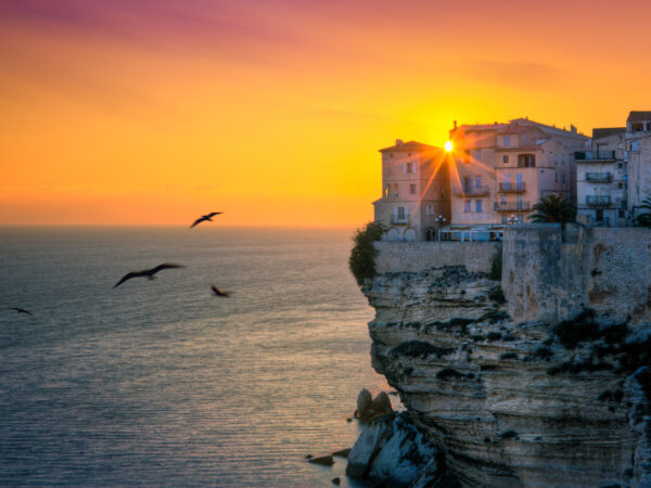 Bonifacio et les falaises de calcaire
